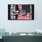 Jesus ist mein Retter Trump ist mein Präsident 202 Banner (Messeveranstaltung)