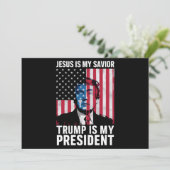 Jesus ist mein Retter Trump ist mein Präsident 202 Einladung (Stehend Vorderseite)