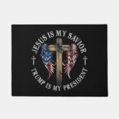 Jesus ist mein Retter Trump ist mein Präsident 202 Fußmatte (Vorderseite)