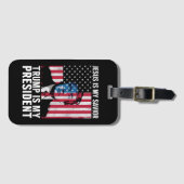 Jesus ist mein Retter Trump ist mein Präsident 202 Gepäckanhänger (Vorderseite (Horizontal))