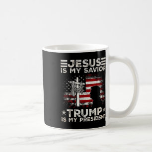 Jesus ist mein Retter Trump ist mein Präsident 202 Kaffeetasse