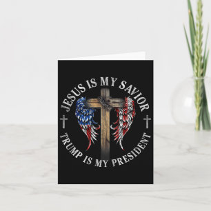 Jesus ist mein Retter Trump ist mein Präsident 202 Karte