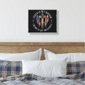 Jesus ist mein Retter Trump ist mein Präsident 202 Leinwanddruck (Insitu (Schlafzimmer))
