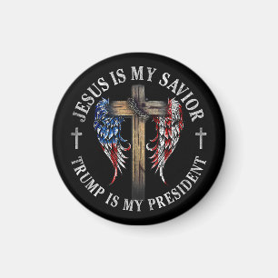 Jesus ist mein Retter Trump ist mein Präsident 202 Magnet