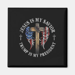 Jesus ist mein Retter Trump ist mein Präsident 202 Magnet