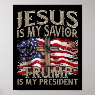 Jesus ist mein Retter Trump ist mein Präsident 202 Poster