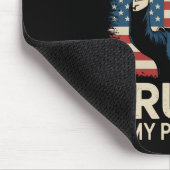 Jesus ist mein Retter Trump ist mein Präsident 47  Mousepad (Ecke)