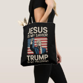 Jesus ist mein Retter Trump ist mein Präsident 47  Tasche (Von Nahem)