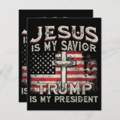 Jesus ist mein Retter Trump ist mein Präsident Ame (Vorne/Hinten)