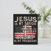 Jesus ist mein Retter Trump ist mein Präsident Ame (Stehend Vorderseite)