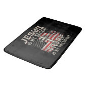 Jesus ist mein Retter Trump ist mein Präsident Ame Badematte (Schrägansicht)