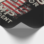 Jesus ist mein Retter Trump ist mein Präsident Ame Geschenkpapier (Ecke)