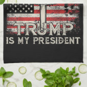 Jesus ist mein Retter Trump ist mein Präsident Ame Geschirrtuch (Gefaltet)