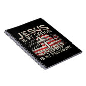 Jesus ist mein Retter Trump ist mein Präsident Ame Notizblock (Rechte Seite)