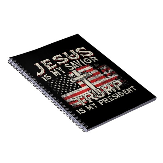 Jesus ist mein Retter Trump ist mein Präsident Ame Notizblock (Rechte Seite)