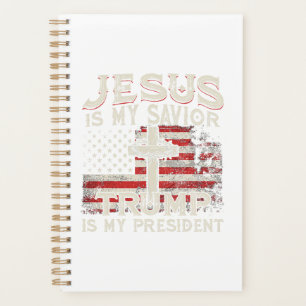 Jesus ist mein Retter Trump ist mein Präsident Ame Planer
