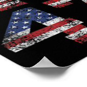 Jesus ist mein Retter Trump ist mein Präsident Ame Poster (Ecke)