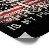 Jesus ist mein Retter Trump ist mein Präsident Ame Poster (Ecke)