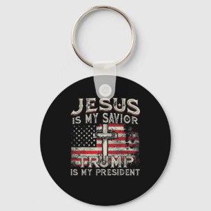 Jesus ist mein Retter Trump ist mein Präsident Ame Schlüsselanhänger