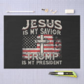 Jesus ist mein Retter Trump ist mein Präsident Ame Seidenpapier (Handwerk)