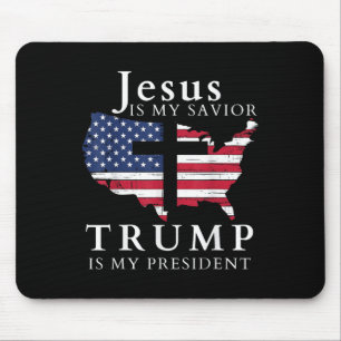 Jesus ist mein Retter Trump ist mein Präsident, di Mousepad