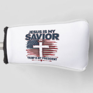 Jesus ist mein Retter Trump ist mein Präsident Fun Golf Headcover