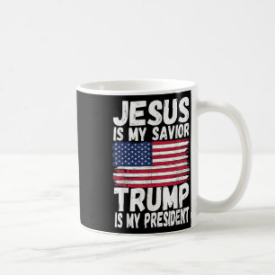 Jesus ist mein Retter Trump ist mein Präsident _ R Kaffeetasse