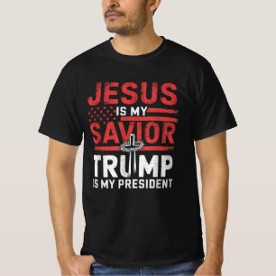 Jesus ist mein Retter, Trump ist mein Präsident st T-Shirt