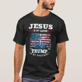 Jesus ist mein Retter Trump ist mein Präsident T-Shirt