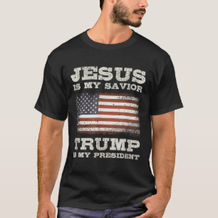 Jesus ist mein Retter, Trump ist mein Präsident T-Shirt