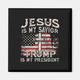 Jesus ist mein Retter Trump ist mein Präsident Tru Magnet
