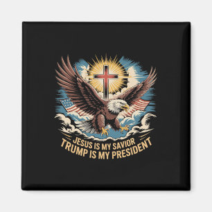 Jesus ist mein Retter Trump ist mein Präsident Tru Magnet