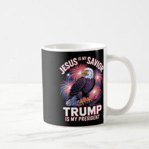 Jesus ist mein Retter Trump ist mein religiöser Pr Kaffeetasse