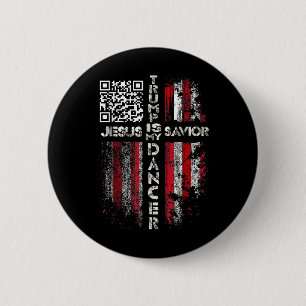 Jesus ist mein Retter Trump ist mein Tänzer Qr Tru Button
