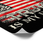 Jesus ist mein Retter Trump ist mein Tänzer Qr Tru Poster (Ecke)