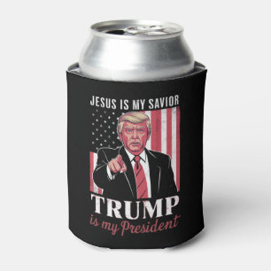 Jesus ist mein Retter Trump ist meine Präsidentenw Dosenkühler