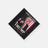 Jesus ist mein Retter Trump ist meine Präsidentenw Serviette (Ecke)