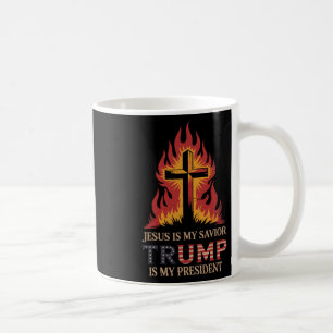 Jesus ist mein Retter Trump mein Präsident biblisc Kaffeetasse