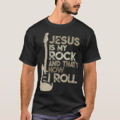 Jesus ist mein Rock und so nehme ich Hemdtaschen. T-Shirt (Vorderseite)
