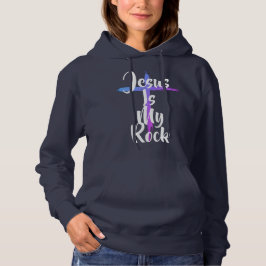 Jesus ist mein Rock und so rolle ich Hoodie