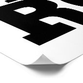 Jesus ist mein Rock und so rolle ich Poster (Ecke)