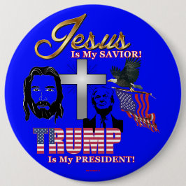 JESUS IST MEIN SAVIOR TRUMP IST MEIN PRÄSIDENT! BUTTON
