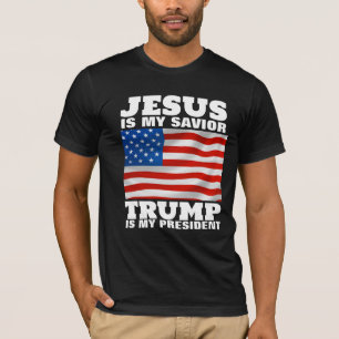 JESUS IST MEIN SAVIOR TRUMP MEIN PRÄSIDENT T - Shi T-Shirt