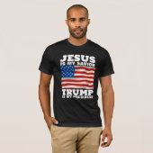 JESUS IST MEIN SAVIOR TRUMP MEIN PRÄSIDENT T - Shi T-Shirt (Vorne ganz)
