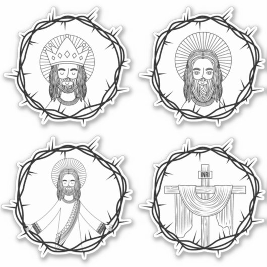 Jesus ist mein Set zum Heilen Aufkleber (Vorderseite)