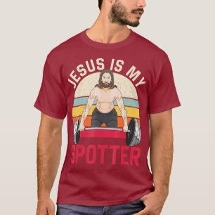 Jesus ist mein Spotter Funny Christlich Gym T-Shirt