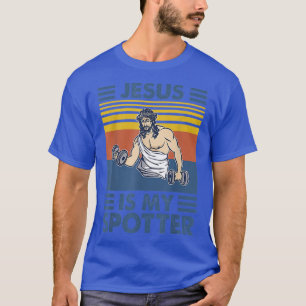 Jesus ist mein Spotter Jesus Gym Vintag für die Li T-Shirt