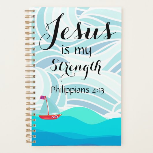 Jesus ist mein Stärkeplaner Planer (Vorderseite)