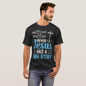 Jesus ist mein Stein und so rolle ich Christlichen T-Shirt (Vorne ganz)