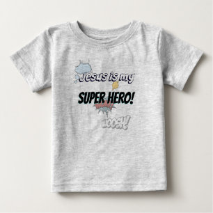 Jesus ist mein Super Held! Baby T-shirt